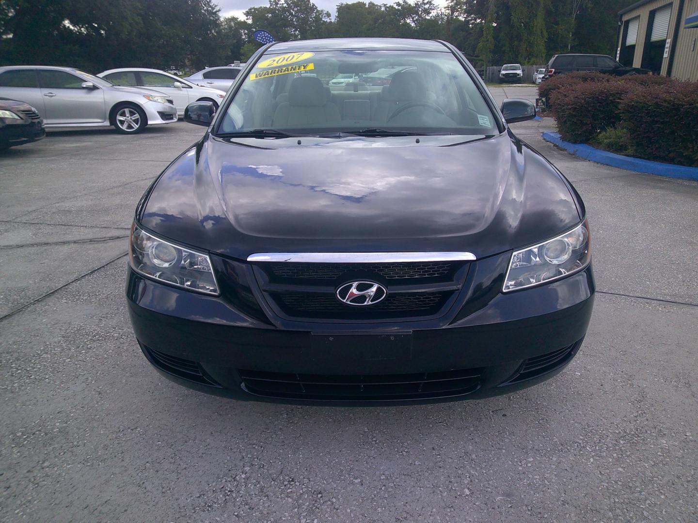 2007 BLACK HYUNDAI SONATA GLS (5NPET46C77H) , located at 390 Hansen Avenue, Orange Park, FL, 32065, (904) 276-7933, 30.130497, -81.787529 - Photo#0